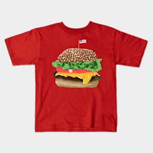 Burger 4th of July Design 2 Kids T-Shirt